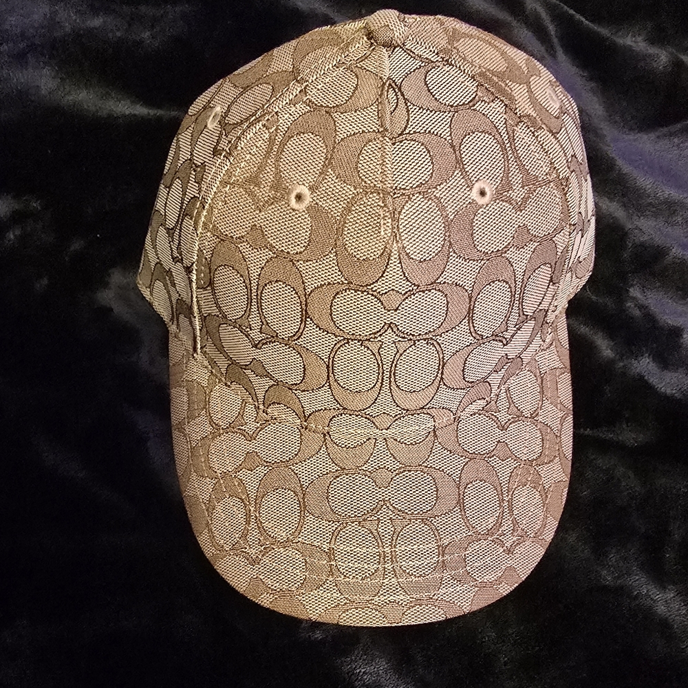 Men's Coach signature Jacquard baseball hat